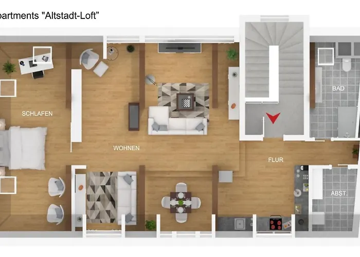 Bohnapartments Altstadt-loft - Wasserbett - Parkplatz - Wlan - Zentrum